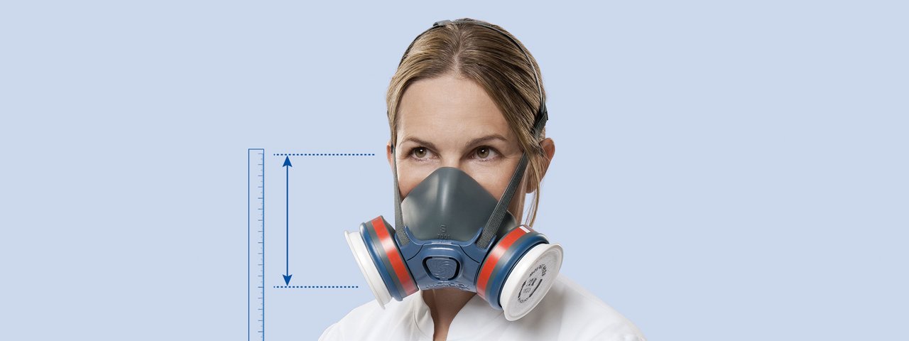 Half and full face mask body sizes